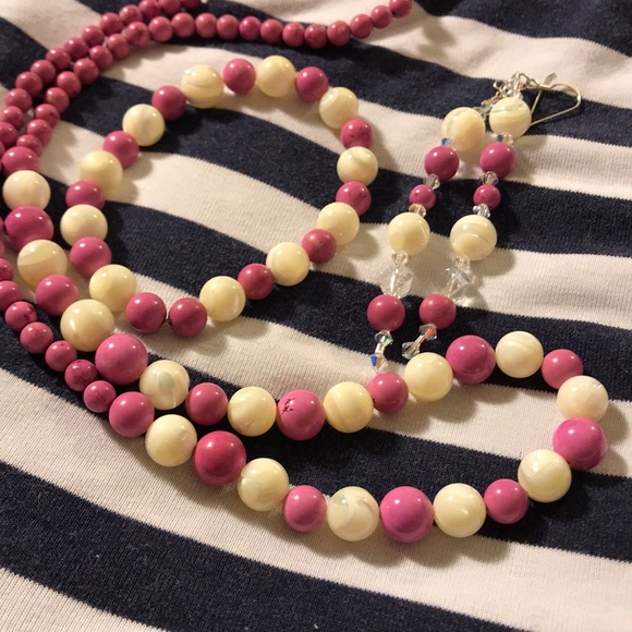 Fuchsia Turquoise, Mother of Pearl Set - Picture 3 of 8